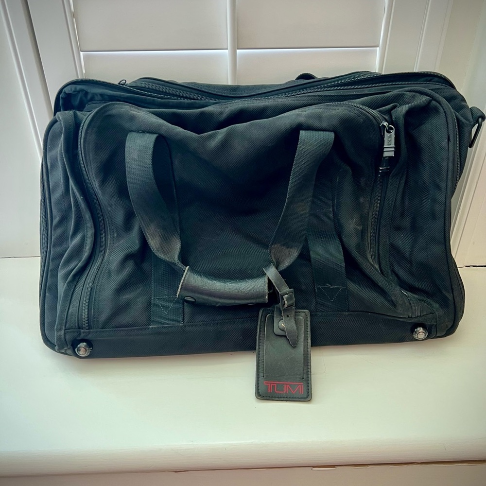 Tumi Black Duffel Bag for Men